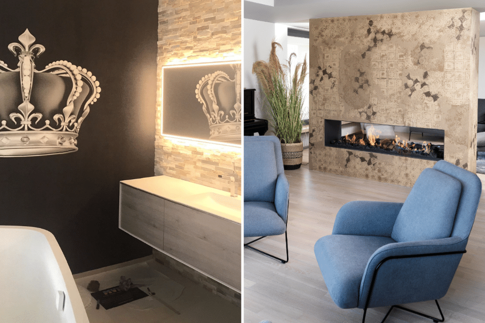 extraordinary home styling with individual surfaces
